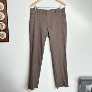 Retro Houndstooth Plaid Checkered Trouser Pants